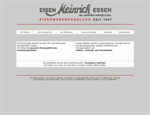 Tablet Screenshot of eisen-meinrich.de